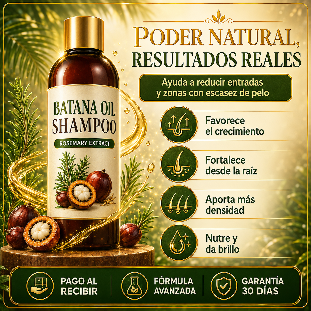 Shampoo Batana Crecimiento Cabello