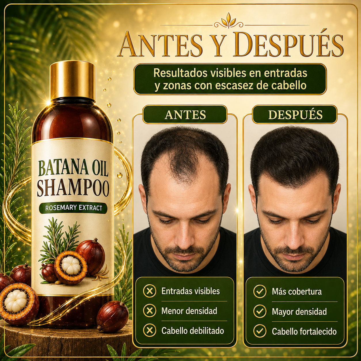 Shampoo Batana Crecimiento Cabello