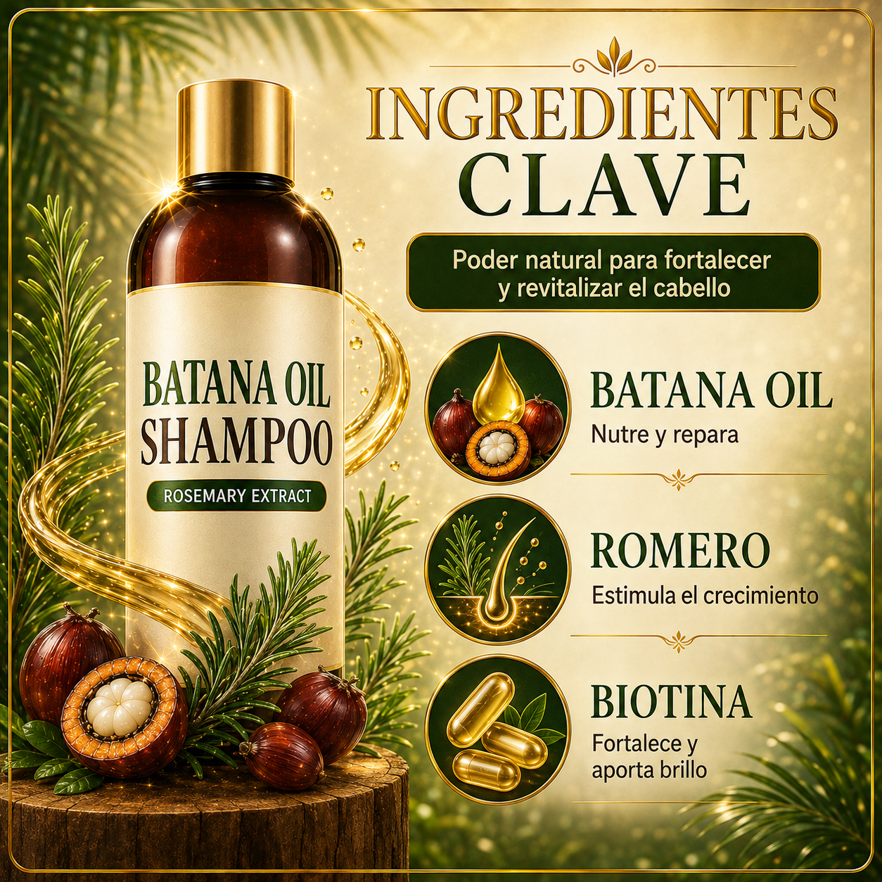 Shampoo Batana Crecimiento Cabello
